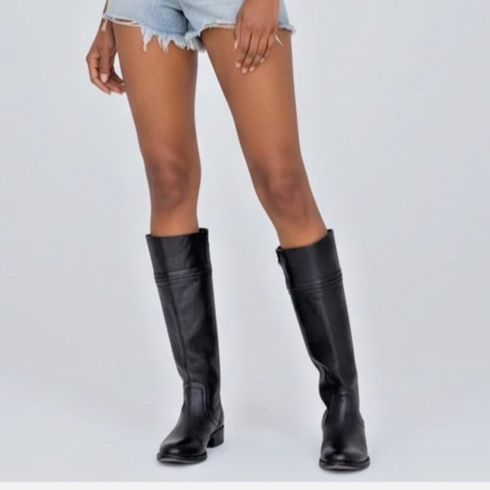 FRYE Women's Melissa Trapunto Knee-High Riding Boots Size 7.5 B